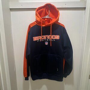 NFL Denver Broncos Reebok Team Apparel Hoodie Sweatshirt Men's Med